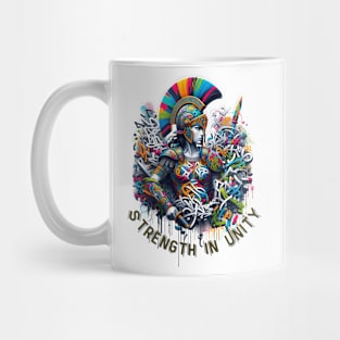 Strength in Unity: Graffiti Warrior Art Mug